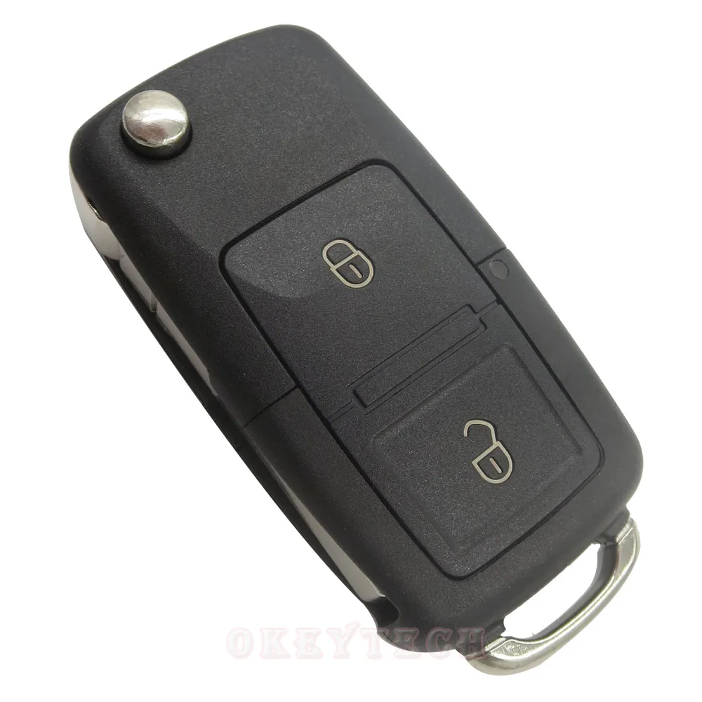 OkeyTech 2 кнопки флип складной чехол для дистанционного ключа от машины Fob оболочка для Фольксваген MK4 Seat Altea Alhambra Ibiza чехол для стайлинга автомобилей
