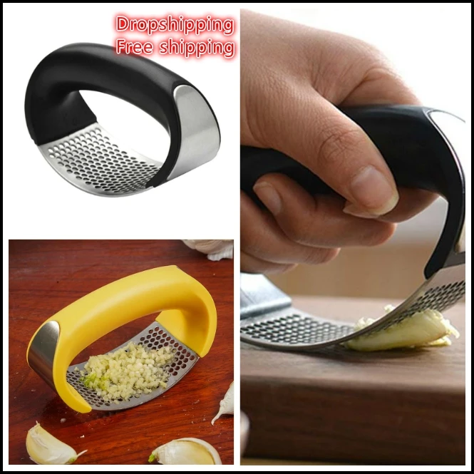 

1PC Hand Garlic Presser Curved Garlic Grinding Slicer Chopper Garlic Presses Cooking Gadgets Tools Kitchen Utensils Accessories