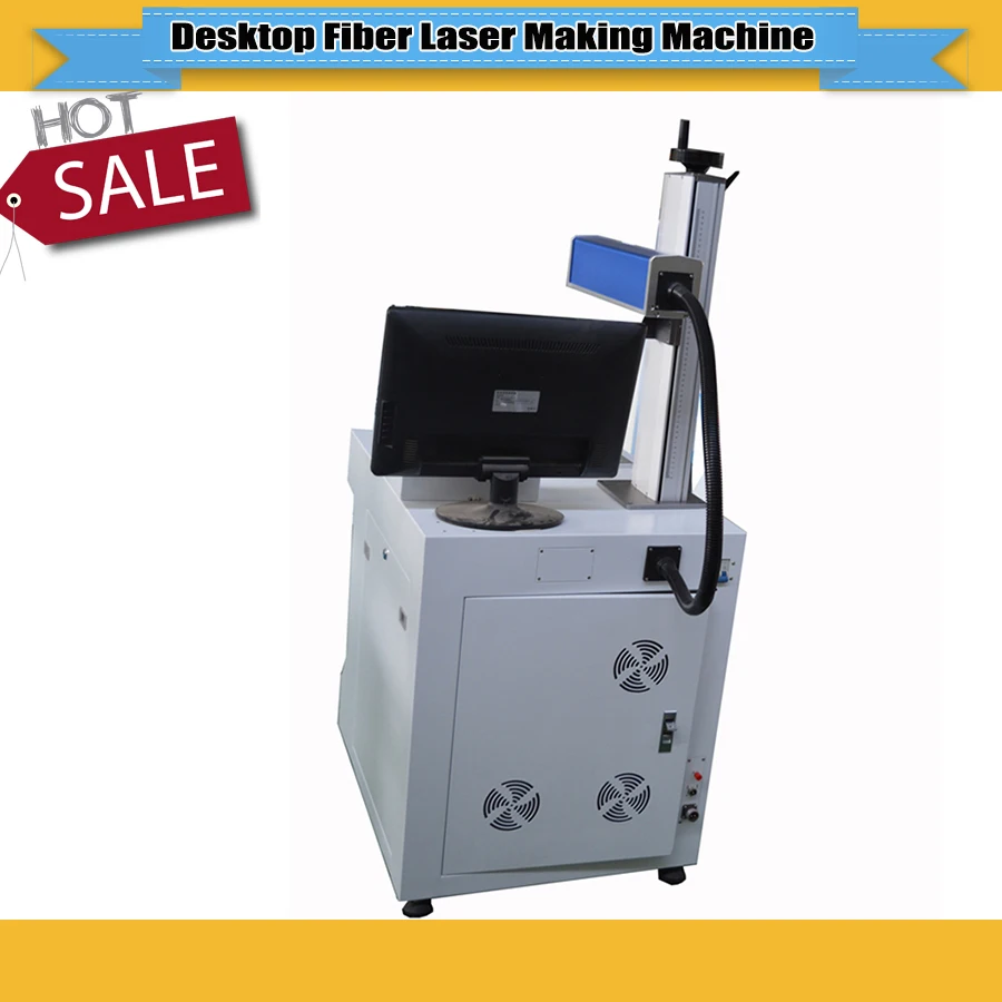  High Quality Desktop Fiber Laser marking machine Connected to the computer/laser marking machine me