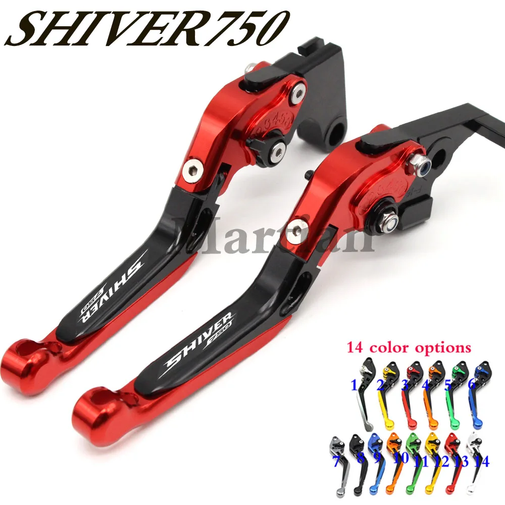 

Motorcycle Folding Extendable CNC Moto Adjustable Clutch Brake Levers For Aprilia SHIVER GT 750 SHIVER750 2007-2016 2015