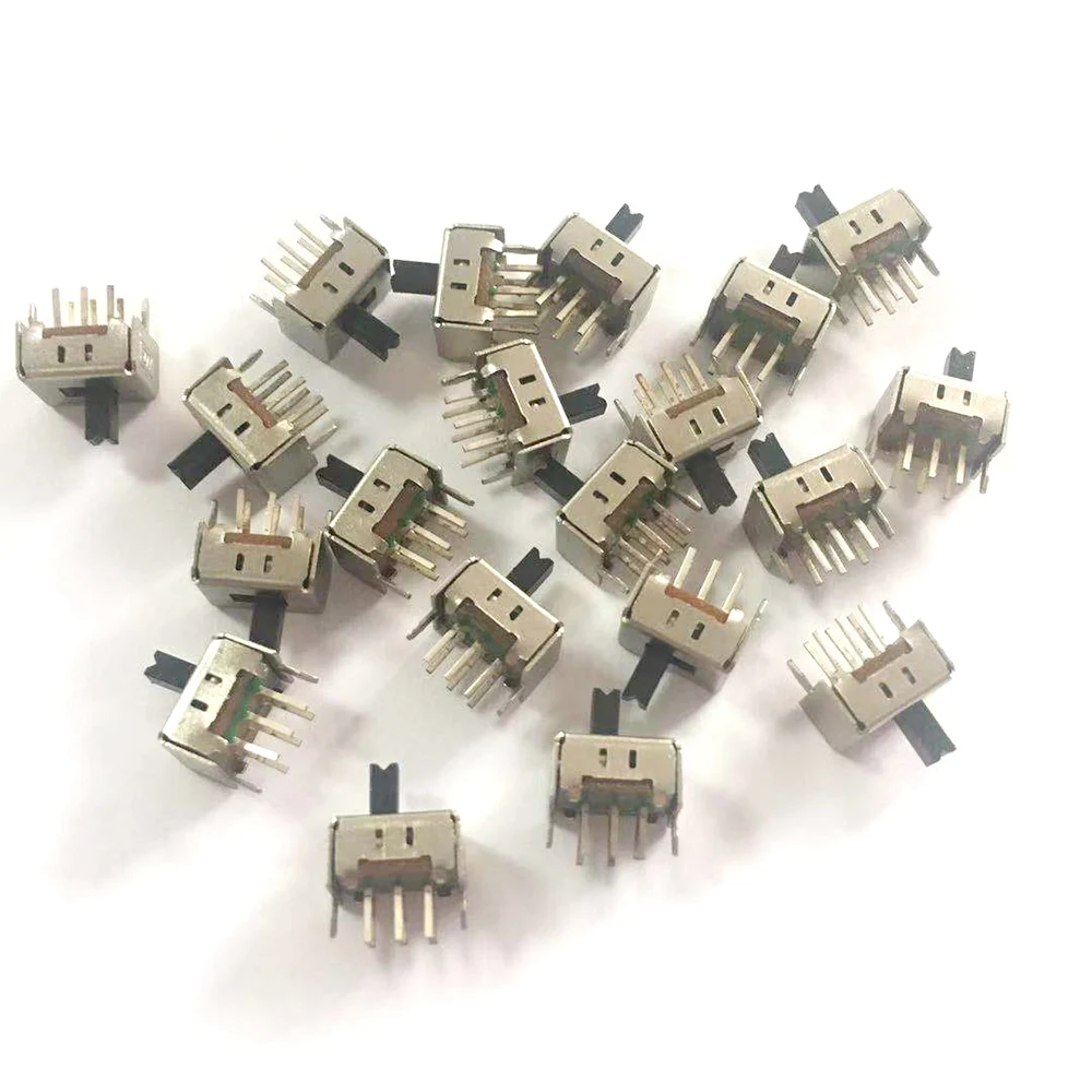 20 Pcs SS-22D07(2P2T) 2-speed toggle switch 2 fixed feet 6-legged vertical | Инструменты