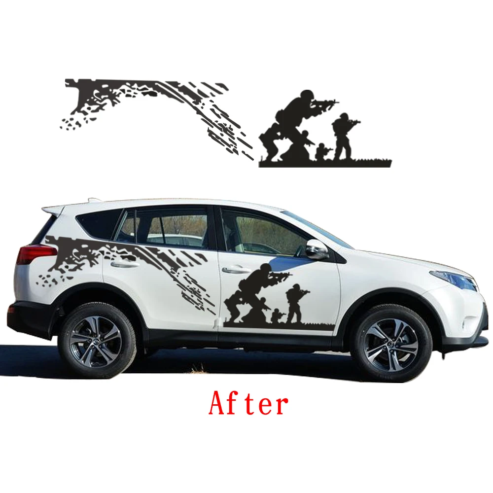 Новый Стайлинг автомобиля для Toyota RAV4 SUV Cool CS армейский боевой автомобиль наклейка