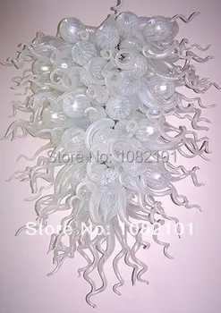 

Finest Design White Glass Chandelier Unique