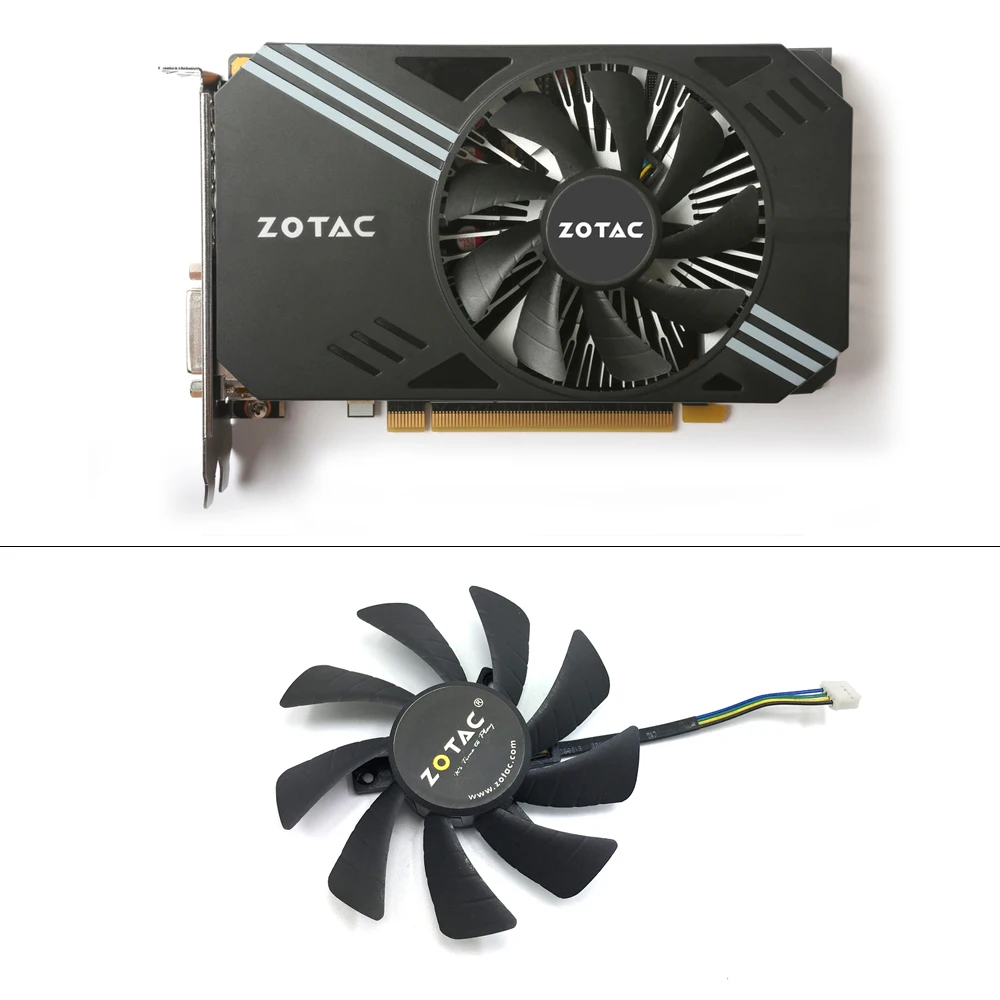 85 мм T129215SH 4Pin PC охлаждающий вентилятор для ZOTAC N1060IXOC 6GD GTX 1060 3GB Мини охлаждающий вентилятор GPU Замена