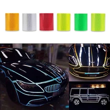 5cm x 300cm samochodów odblaskowa naklejka taśma Auto motocykl naklejki odblaskowe dekoracja samochodu dla Ford biały czerwony