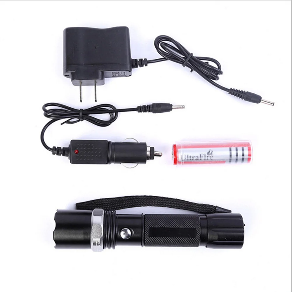 

Flashlight Set LED Flashlight Waterproof Linterna zoomable 18650 Battery Rechargeable flashlight LED Torch LED Zaklamp charger
