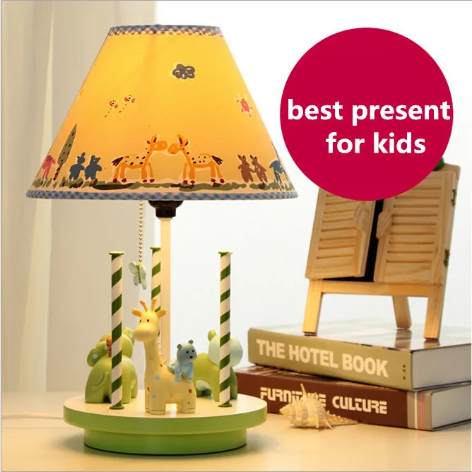 

NEW resin fabric eco friendly adjustable eye protection children's room e27 table lamp for kids present 1932