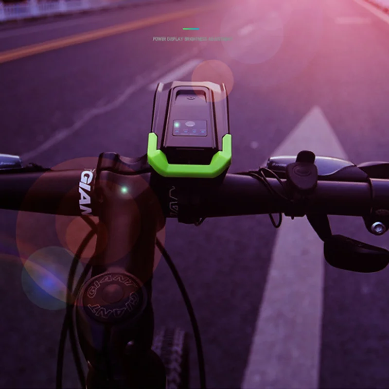 Excellent 4000mAh Smart Bicycle Front Light 120dB Horn USB Rechargeable MTB Road Bike LED Headlight Waterproof Touch Cycling FlashLight 4 Excellent 4000mAh Smart Bicycle Front Light 120dB Horn USB Rechargeable MTB Road Bike LED Headlight Waterproof Touch Cycling FlashLight 4