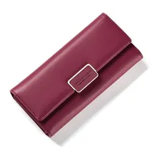 High quality 2018 New Women long Wallet soft PU Leather Clutch bag female card holder phone Purse Wallets