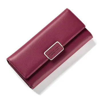 

High quality Women long Wallet soft PU Leather Clutch bag female card holder phone Purse Wallets