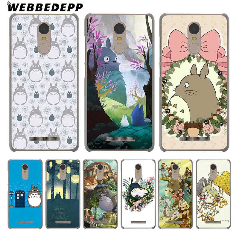 

WEBBEDEPP Allons y Totoro Phone Case for Xiaomi Redmi 4X 4A 5A 5 Plus 6 Pro 6A S2 7 Note 5 6 7 Pro 4X Go Cover
