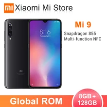 Global rom Xiaomi mi 9 mi 9 8 GB 128 GB телефон Snapdragon 855 Octa Core 6,3" 1080 P дисплей 3300 mAh 48MP тройные камеры смартфон