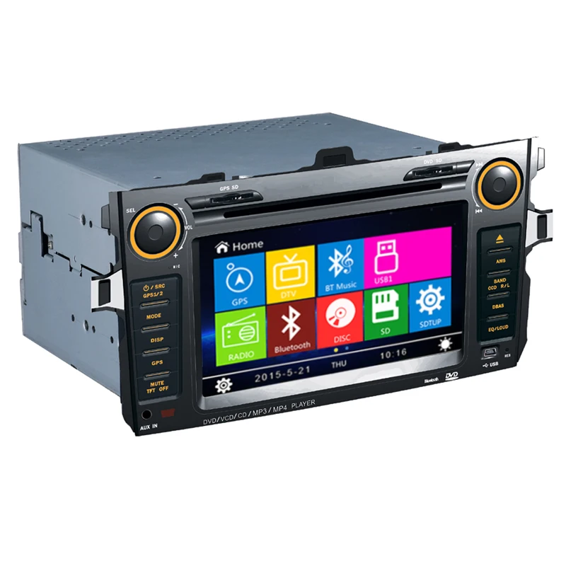 8 inch Car DVD Player GPS Navigation System for Toyota corolla 2006