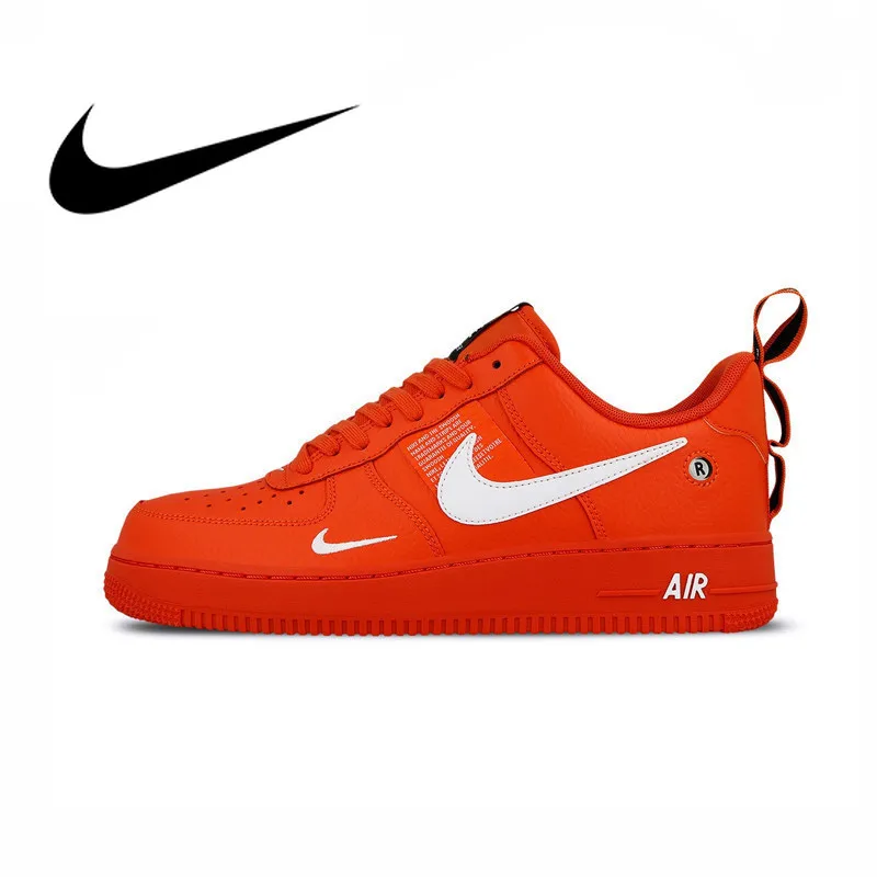 

Original authentic Nike Air Force 1 Af1 men's skateboard shoes new fashion outdoor sports shoes red trend sports AJ7747-800
