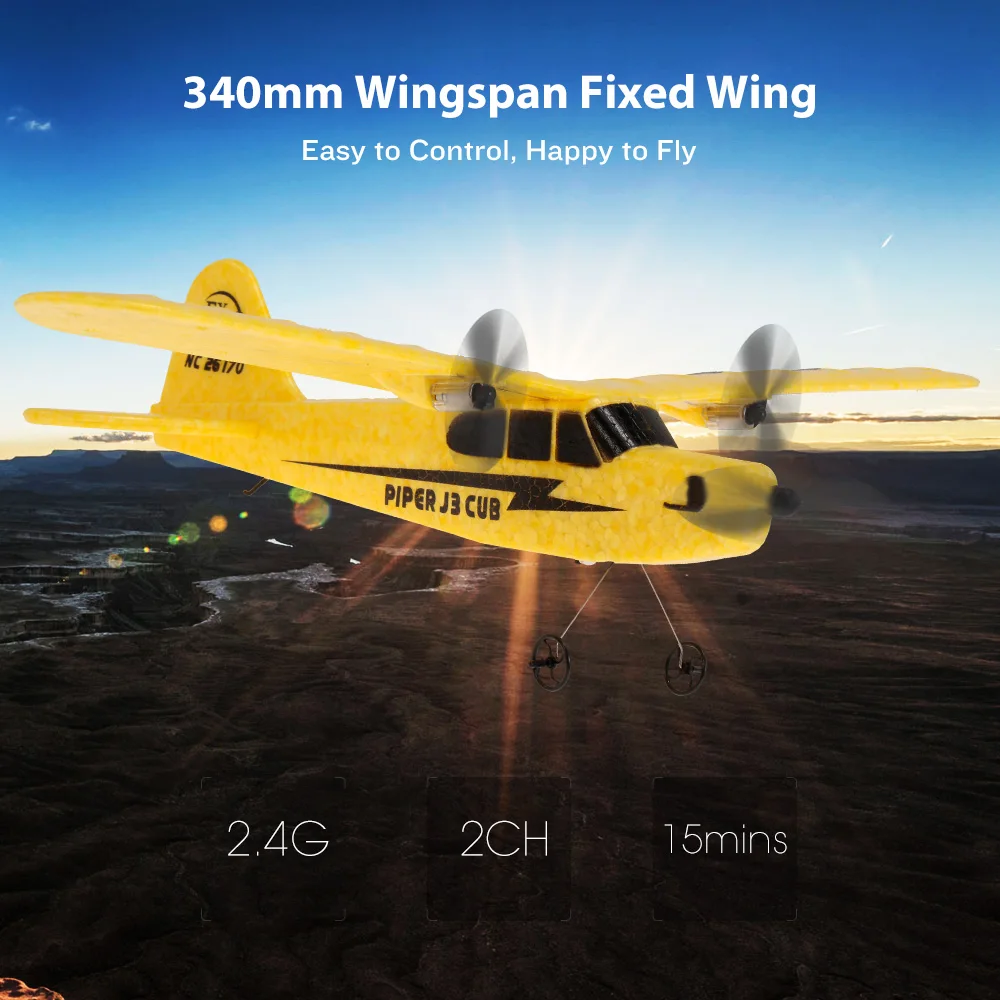 

FX-803 2.4G 2CH 340mm Wingspan Remote Control Airplanes Glider Fixed Wing RC Airplane Aircraft RTF RC Toy Gifts