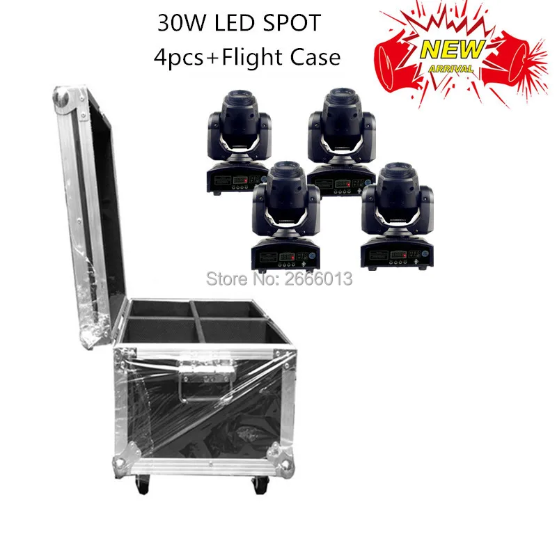 4PCS 30W LED SPOT light WITH flight case