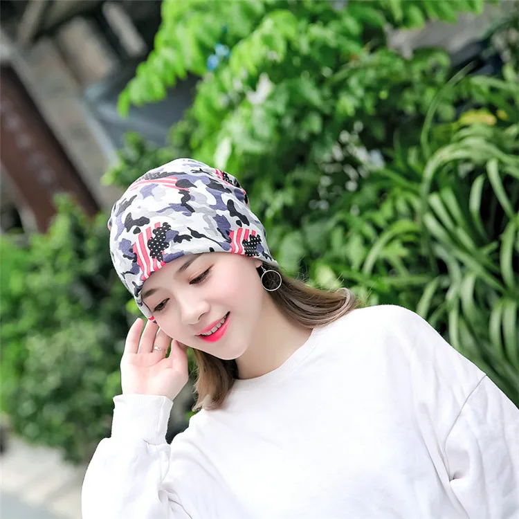 2018-Newest-Multi-functional-Women-Print-Beanies-Casual-Hat-Female-Fashion-Spring-Cotton-Hats-Casual-Ponytail ACI24 (4)
