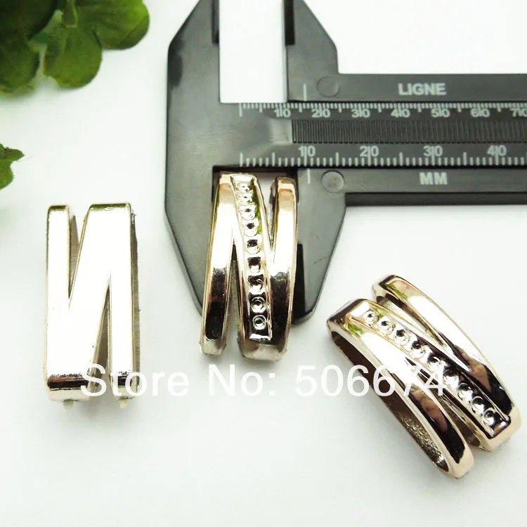  gold color no fade12/28mm20pcs Ribbon Slider For Wedding Invitation Headband Hair Clip DIY accossri - 32614745075