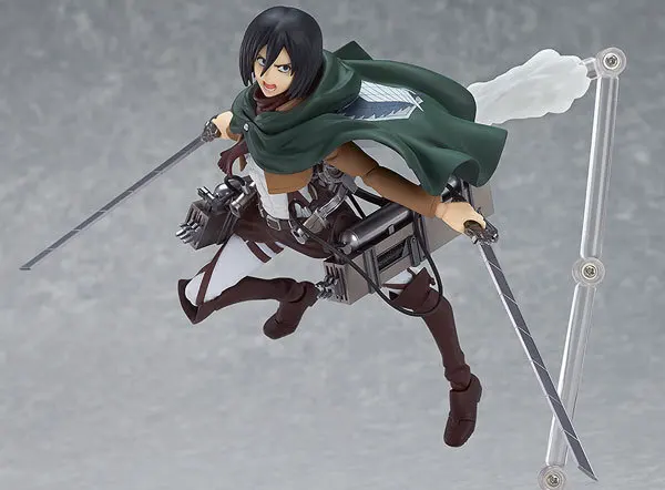 

HKXZM Anime 14CM Attack on Titan Figma 203 Mikasa Ackerman PVC Action Figure Model Gift Collectible Toy