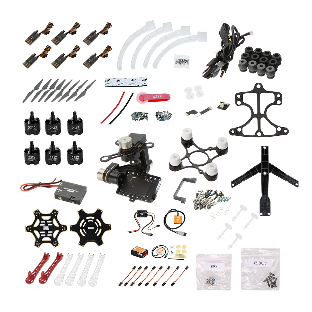 

Standard Flame Wheel F550 ARF Quadcopter Frame KIT with Naza-M V2 Landing Skid Mounting Adapter Zenmuse H3-3D 3-axis Gimbal
