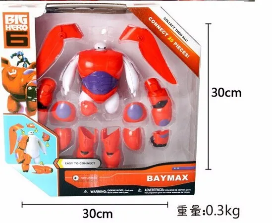 6 дюймов/16 см Большой Герой 6 робот Baymax фигурку мультфильм Baymax съемный панцири новинка 2015 подарок к празднику дети игрушечные лошадки