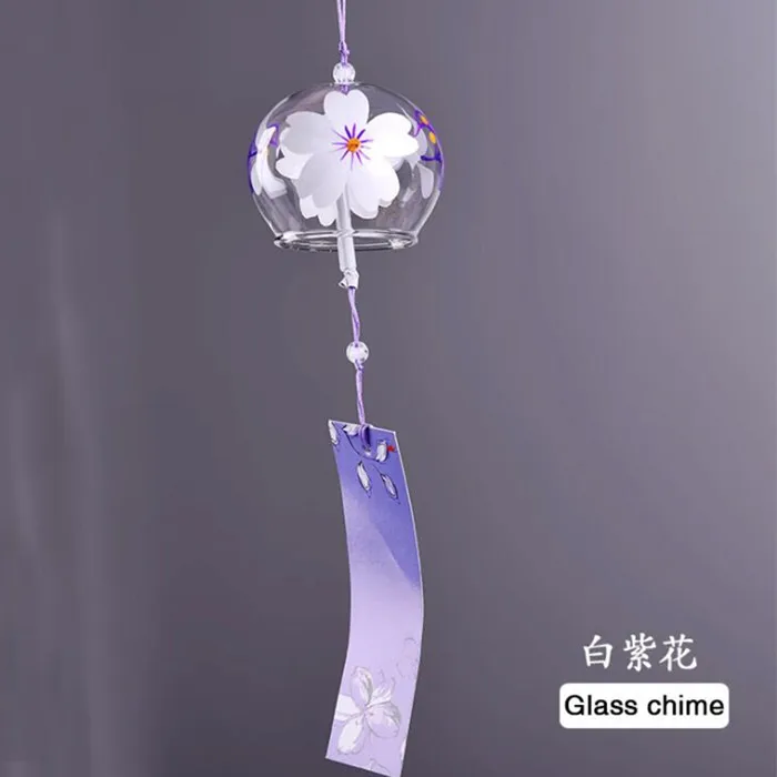 120 шт./упак. большая сумка 7 см* 8 см ручной Drwaing glass Windchime Топ популярный друг подарок Windchime красивый подвесной домашний декоративный - Цвет: 120pcs whiteflowerD