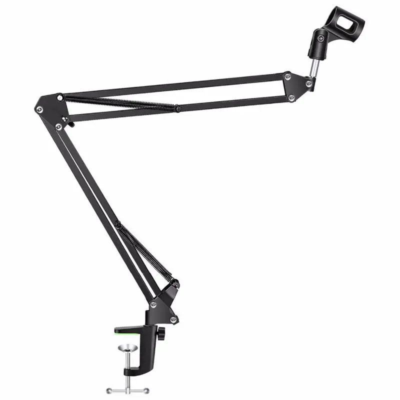 

NB-35 Microphone Suspension Arm Stand Clip Holder and Table Mounting Clamp Pop Filter Windscreen Mask Shield Clip Kit