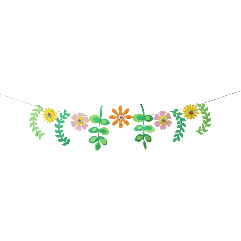 Banderole A Fleurs Avec Plantes Eva Decorations De Fete De Jardin D Enfants De Joyeux Anniversaire De Fond Photo Decor De Grand Evenement Aliexpress