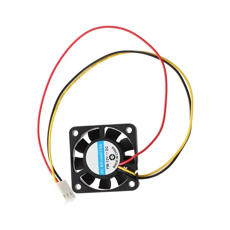 2 Pcs 3 Pin 40mm Square PC Computer Cooling Fan DC 12V Black for video card Mini Cooling Fan radiator For
