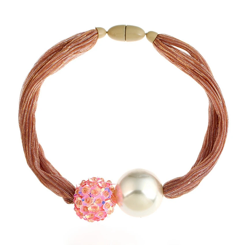 pink necklace