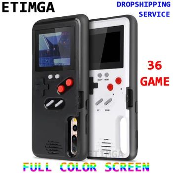 

ETIMGA Full color display GameBoy phone case for HUAWEI P20 Pro Case Retro Tetris Game back cover for Huawei P20 NOVA 3 36 Game