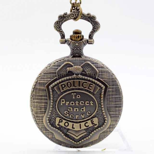 Fashion Vintage POLICE Pocket Watch Quartz Pocket Watch Necklace Chain Pendant M Fashion Vintage POLICE Pocket Watch Quartz Pocket Watch Necklace Chain Pendant M