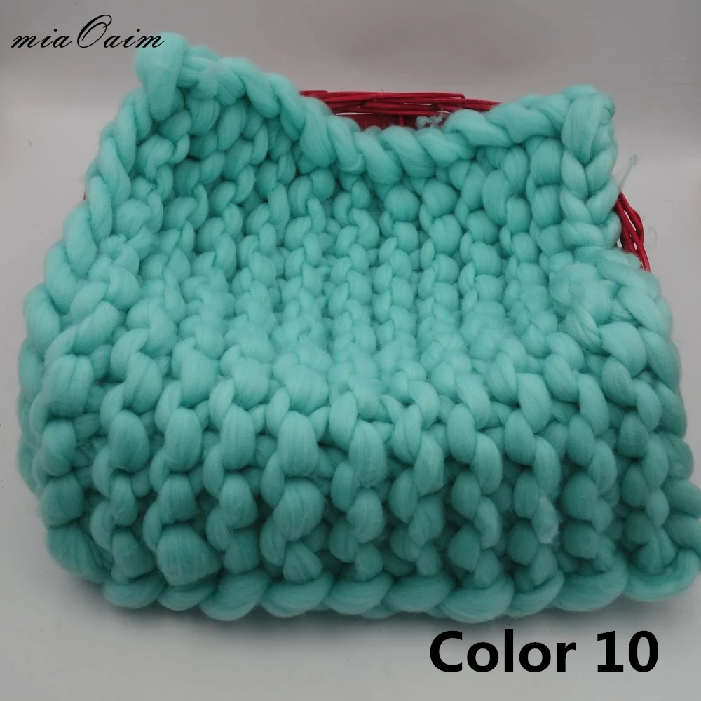 Preise 45*45 cm Handgemachte Weiche Neue Baby Foto Decke Dick Chunky Korb Füllstoff Neugeborenen Fotografie Requisiten Foto Studio Zubehör