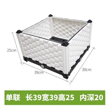 

Extra Larger Square Flower Pot Garden Vegetable Flower Herbal Flower Pot Set 39 * 39 * 25cm Free Shipping