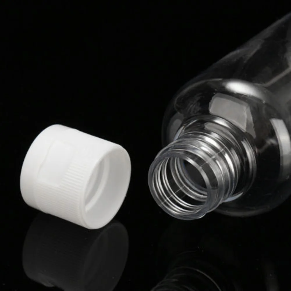 4 шт 100 мл пластиковая пустая упаковка бутылка прозрачная откидная крышка пустая дорожная лосьон жидкий шампунь контейнер для макияжа контейнеры