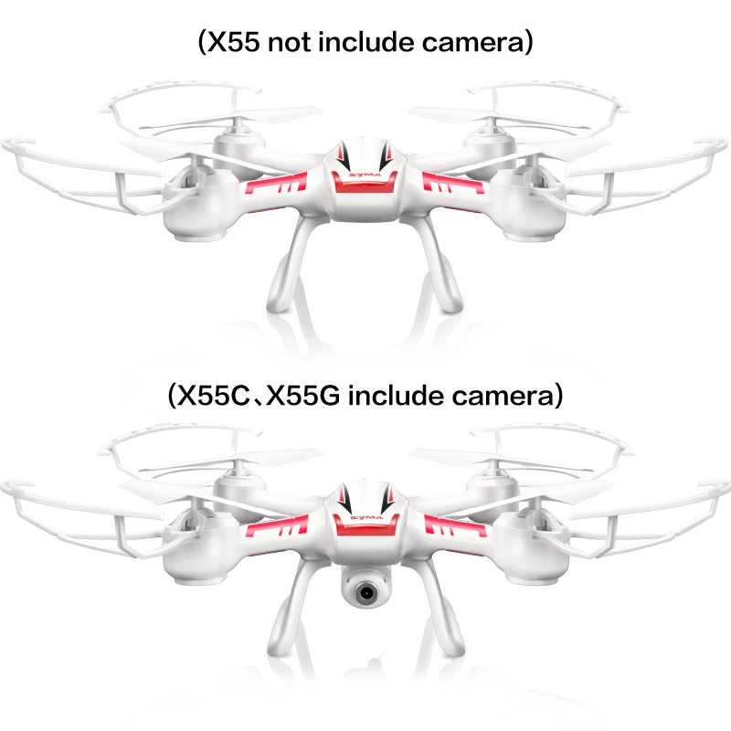 Syma X55g X55c X55 Drone With Camera Hd 4ch 6 Axis Aerial Quadcopter Uav Rc Aircraft Headless Mode Dron 360 Roll White Kids Toys Drone Helicopter Drone Ufodrone Aliexpress