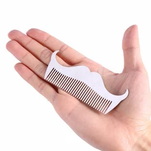 1 шт для бороды, из нержавеющей стали, Антистатическая Расческа Щетка для усов джентльмен волос Инструменты для моделирования карман борода& расческа для волос Для мужчин