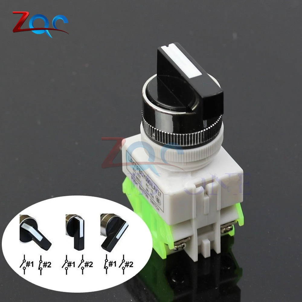 2 PCS ON/OFF/ON ROTARY THREE POSITION SELECTOR SWITCH POWER IGNITION LAY37 2 PCS ON/OFF/ON ROTARY THREE POSITION SELECTOR SWITCH POWER IGNITION LAY37