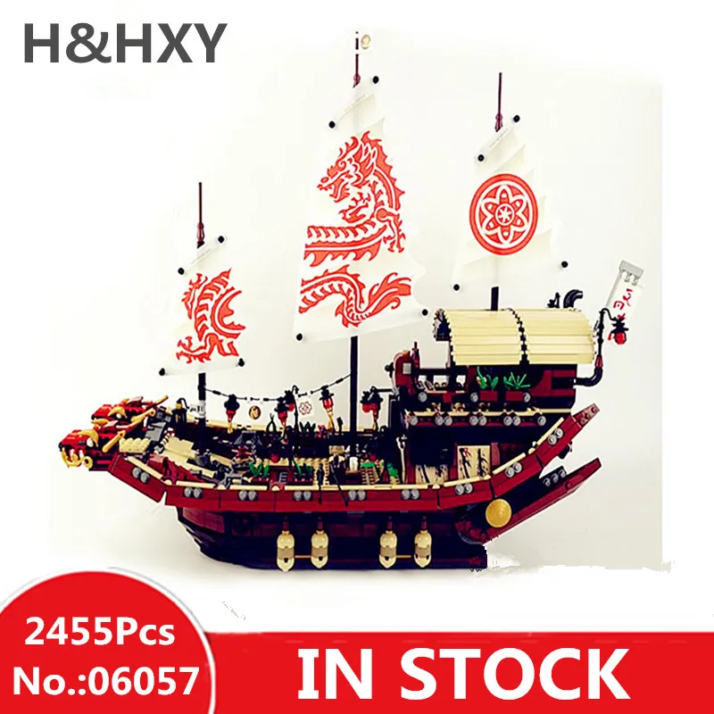 

IN STOCK H&HXY Ninja 06057 2455pcs Final Fight of Destiny's Bounty anime action figures Building Block Bricks Toys Modle