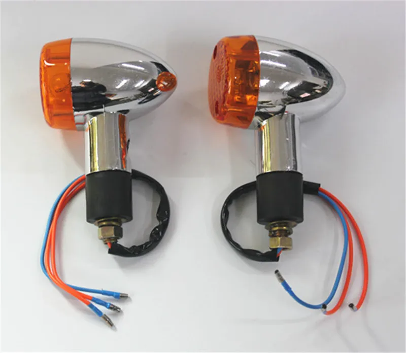

Chrome ABS Motorcycle Turn Signals Indicator Amber Blinker Flash Lamp For Harley Tour Glide Road Glide Road King