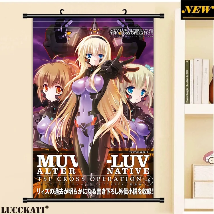 40x60cm Muvluv Muv Luv Alternativ Extra Unlimited Loli Cartoon Anime Art Wall Picture Mural Stick Poster Scroll Canvas Painting Canvas Painting Anime Artwall Pictures Aliexpress