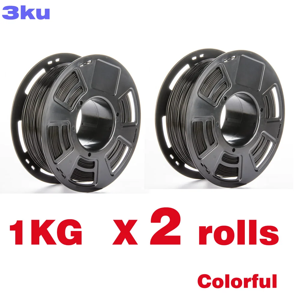 

2 Rolls /Pack ABS colorful filament / spool wire reprap 3D printer 1.75 mm 1KG one roll