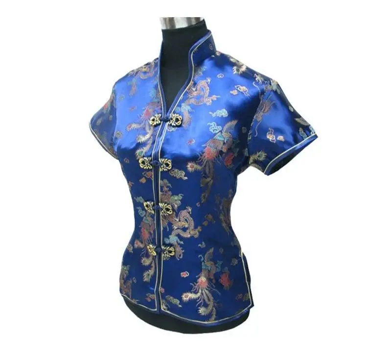 

Vintage Summer Chinese tradition Style Women's top blouse shirt Size S M L XL XXL XXXL YF7016
