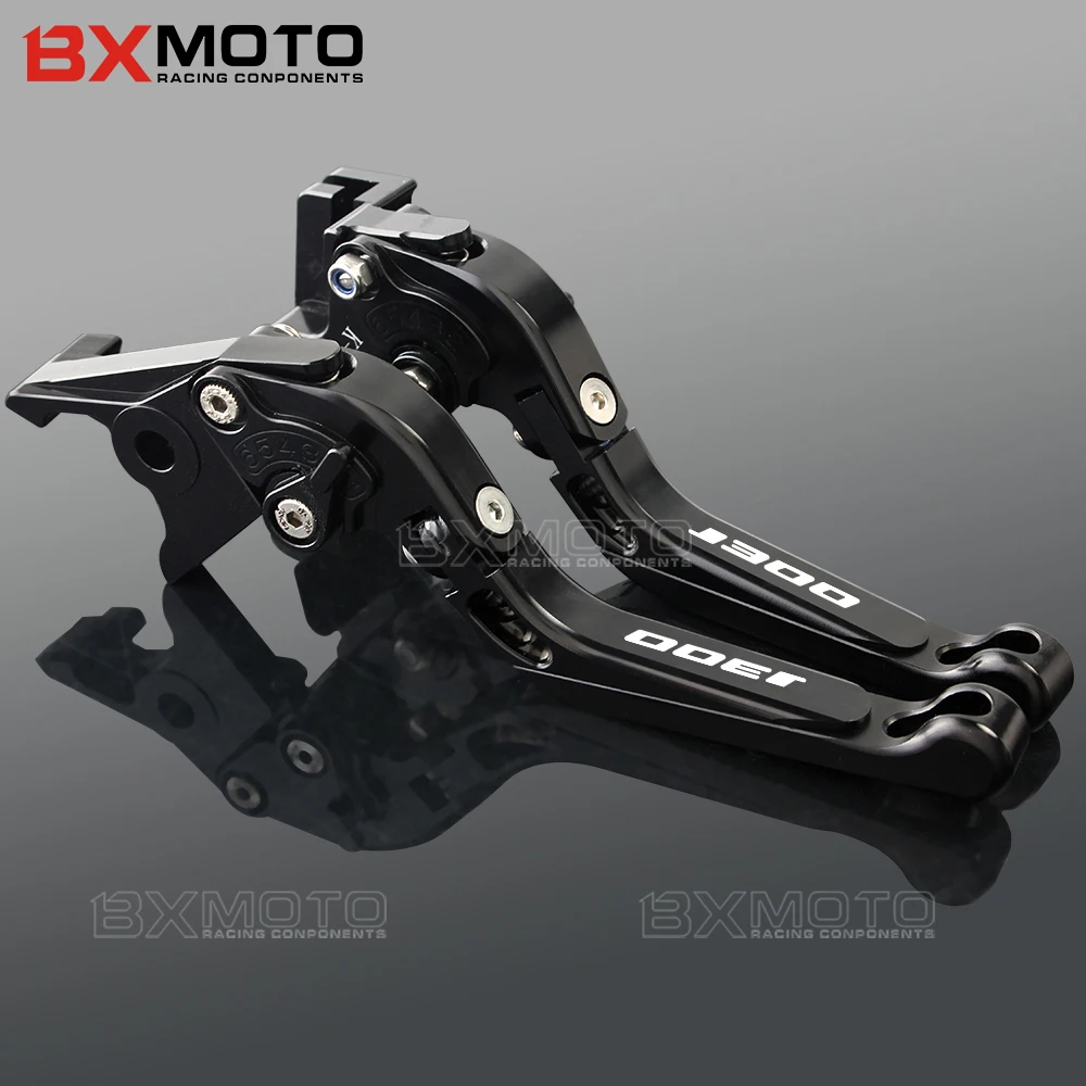С логотипом J300 для Kawasaki J 300 2014 2015 2016 2017 CNC Алюминиевые Регулируемые рычаги