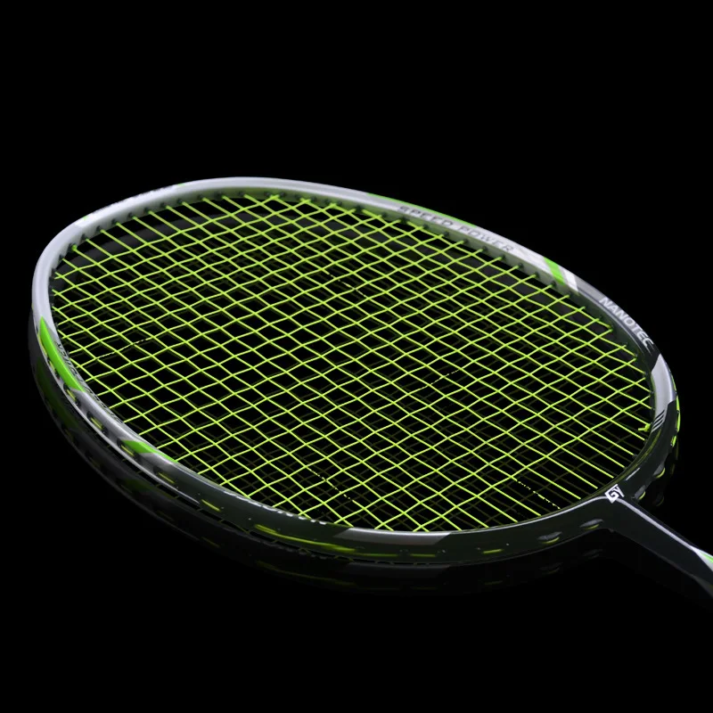 

1pc 4U 30lbs Badminton Racket Quality Attack Type Full Carbon Racket Speed Smash Badminton rackets