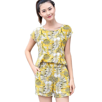 

Summer Clothes Sets Casual Sports Suits Cotton Short-sleeved T-shirt And Shorts Two-piece Women Clothing Outfits