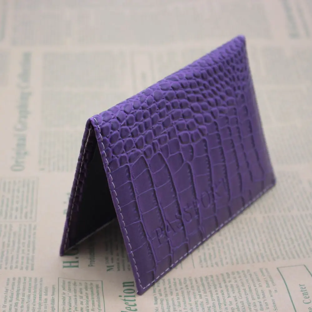 

ISKYBOB Travel Passport Holder Business Card Holder Women PU Leather Passport Cover ID Credit Card Holder Men Passport Wallet