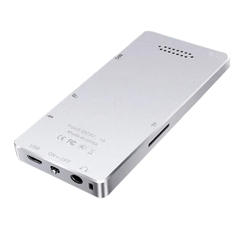 Gravador de Áudio Player de Vídeo de Metal Portátil Mp3 Player Alto falantes Embutidos E book fm Rádio Relógio Lossless Flac Hifi Sports Music - Image 4