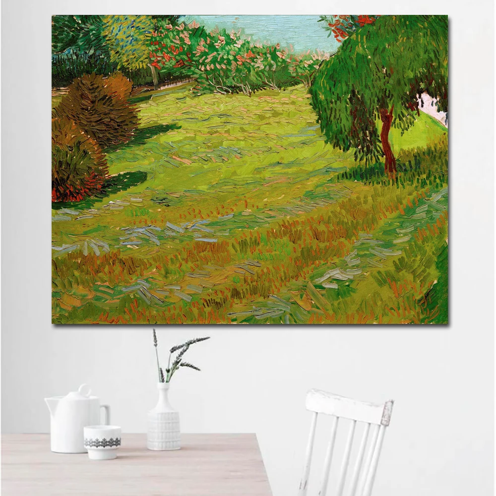 Sunny Lawn in a Public Park-70x90