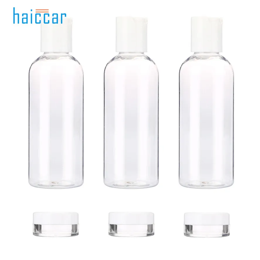 

HAICAR 6pcs Portable Empty Tubes Cosmetic Cream Travel Lotion Containters High Quality Packing Empty BottleRefillable Bottle